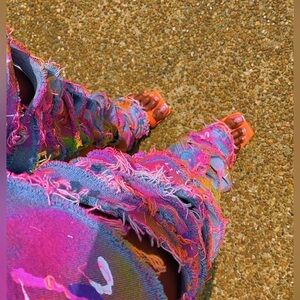 NWT.  1 Of 1’s By Jolie “Circa 2014” Custom Heavily Distressed Jeans.